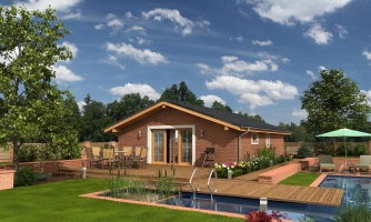 Petite maison abordable avec toit à pignon. Cette maison de famille figure parmi les projets les plus populaires.